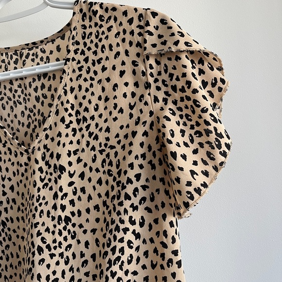 SHEIN leopard t-shirt blouse, S - Picture 3 of 3